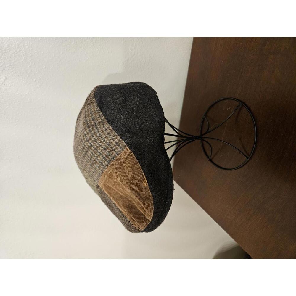Multi Pattern Patchwork Flat Cap - Picture 4 of 6